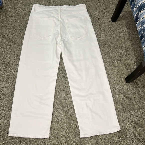 Agolde Harper crop wide leg white Jean- great for spring & summer!!! - Picture 6 of 7